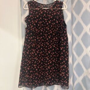 BCBGeneration Black and Pink Floral Dress